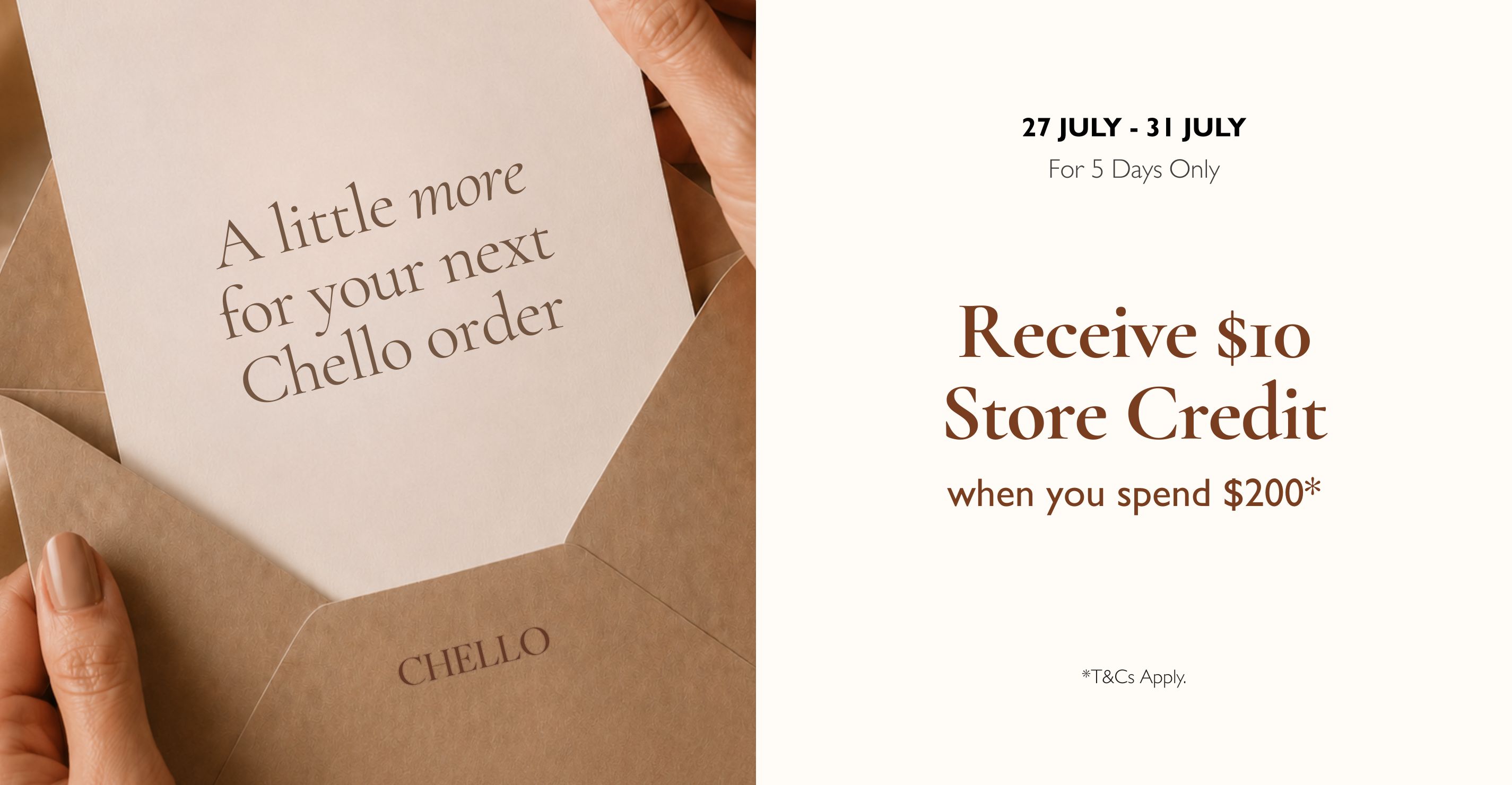 $10 Store Credit Offer