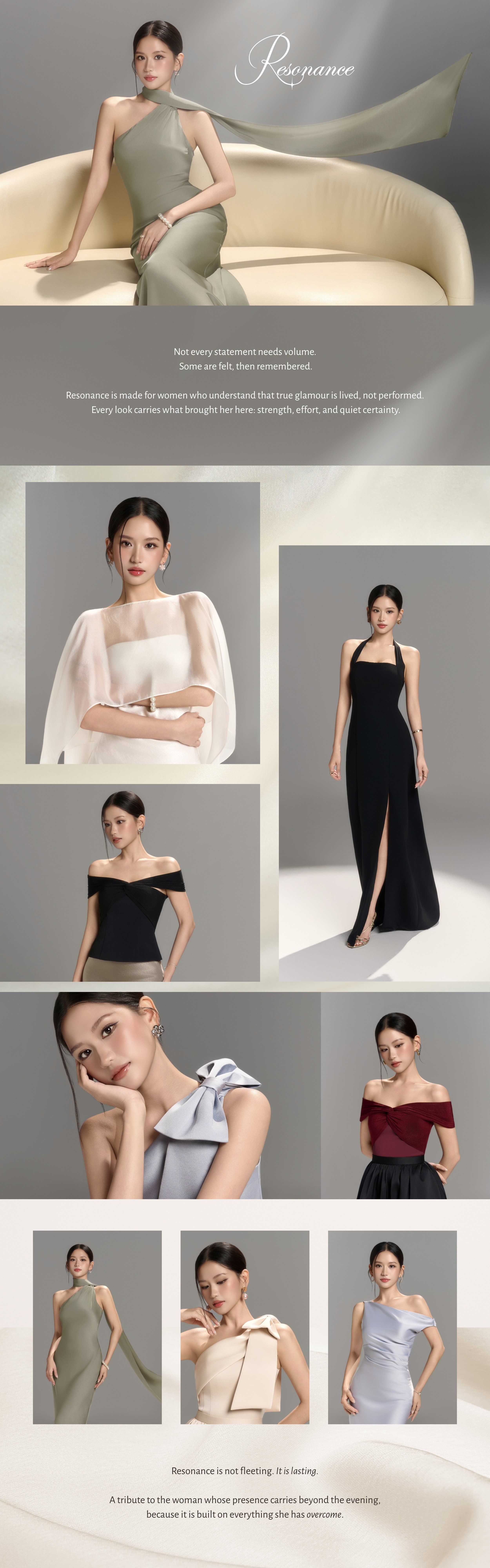 Resonance is not fleeting. It is lasting. A tribute to the woman whose presence carries beyond the evening.