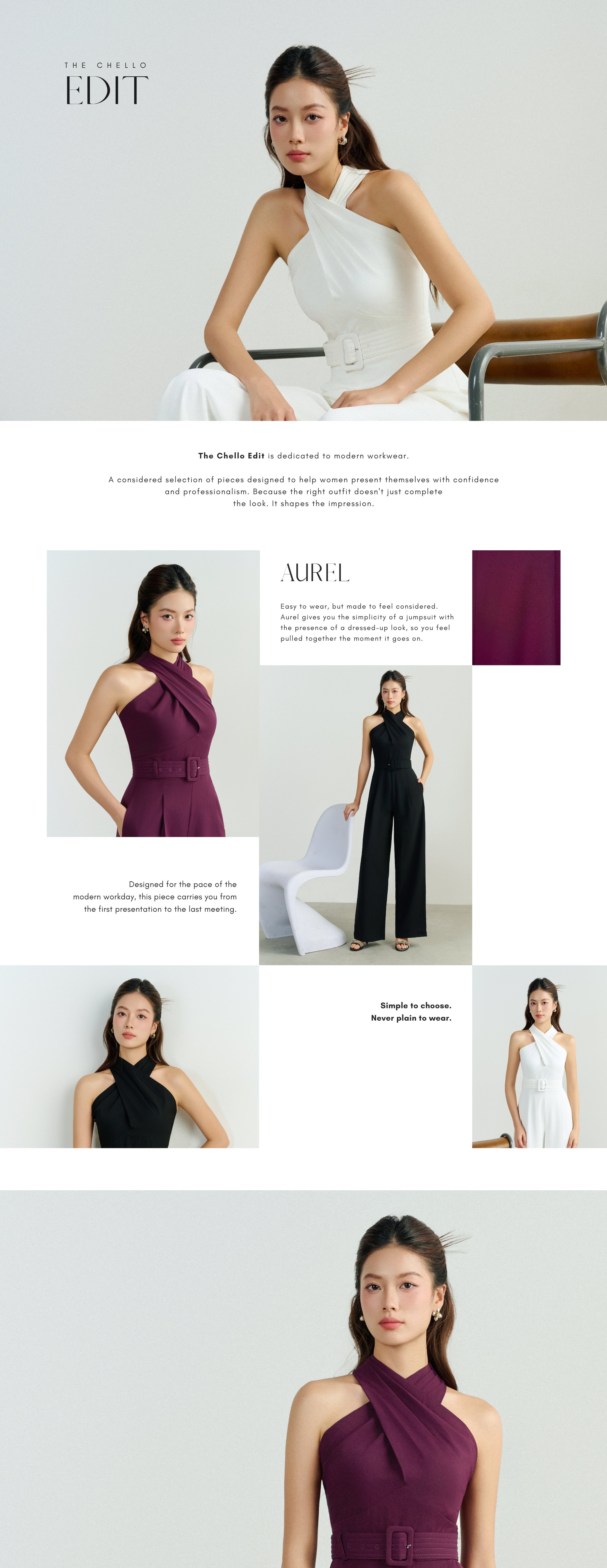 A Curated Workwear Line. Dedicated to modern workwear.