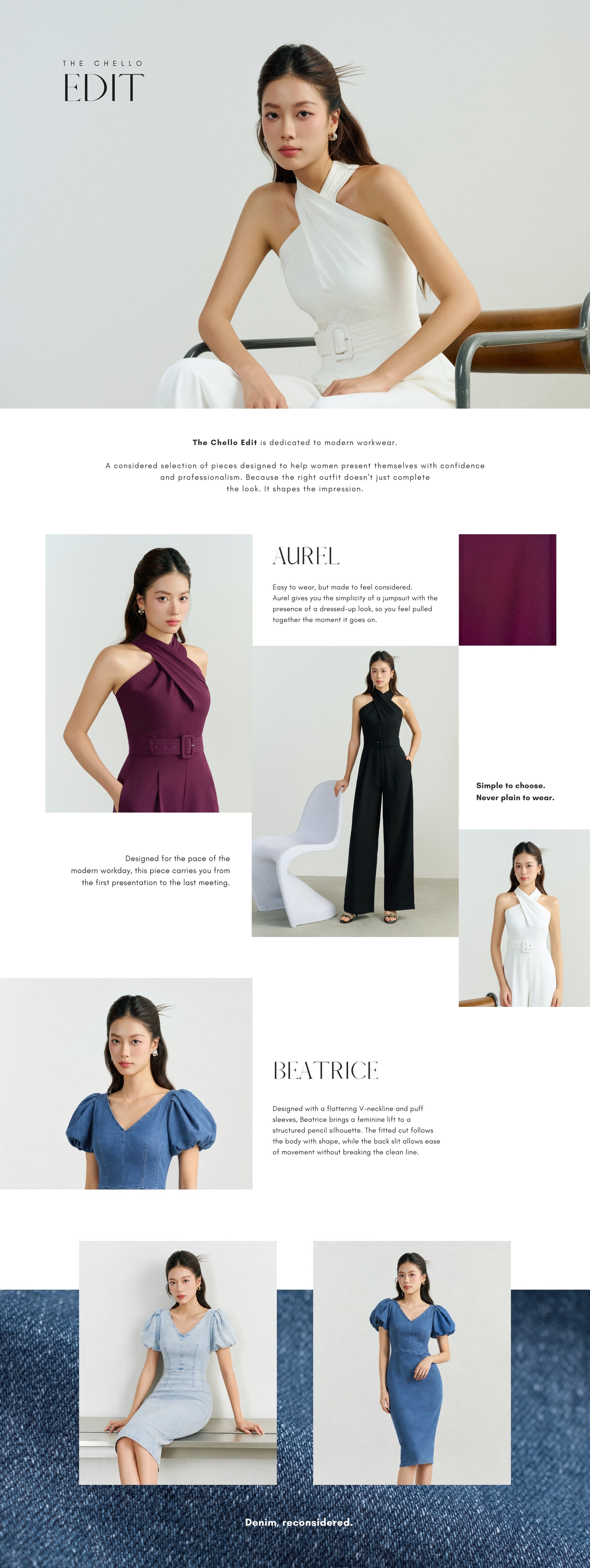 A Curated Workwear Line. Dedicated to modern workwear.