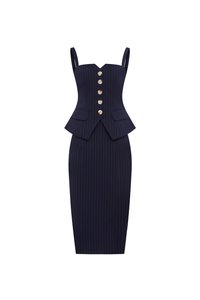 Navy Pinstripe