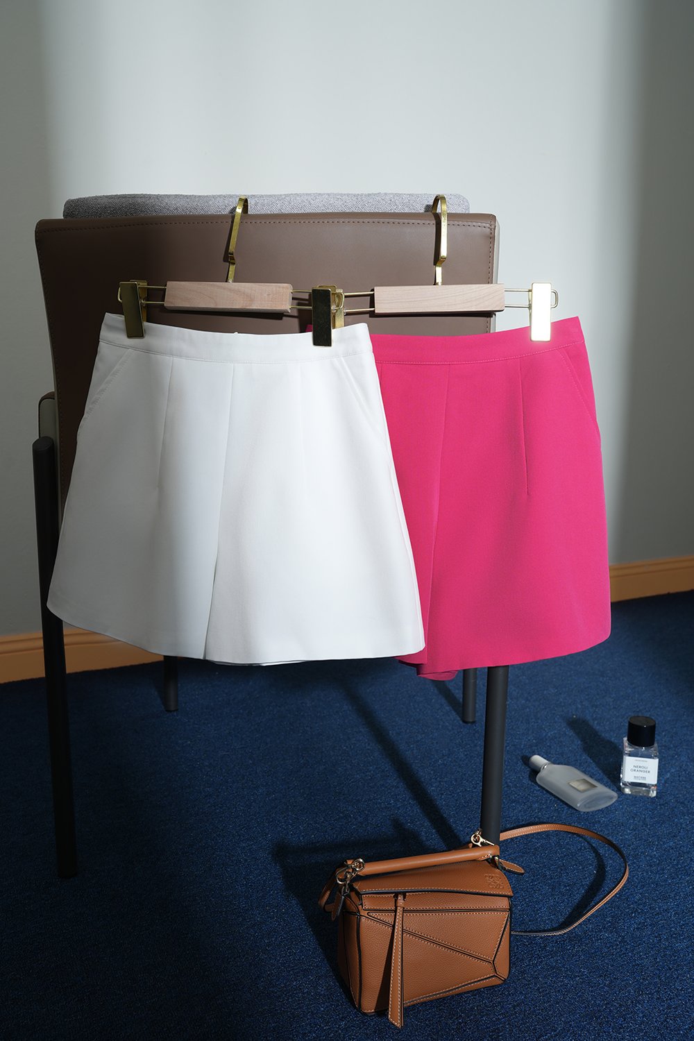 Eunji Tailored Shorts in Hot Pink