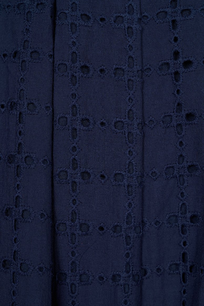 Juneau Broderie Anglaise Culottes in Navy Blue