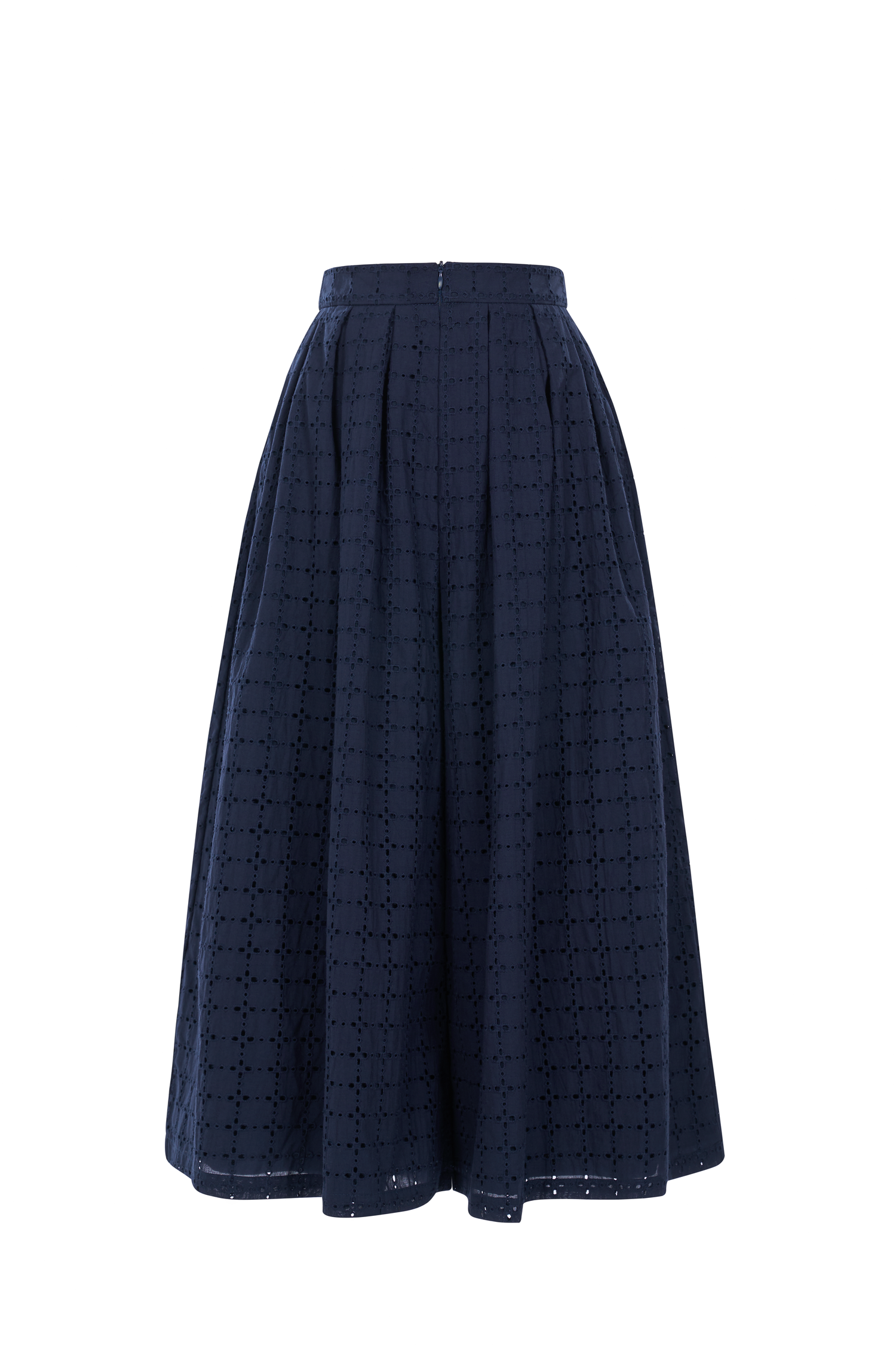 Juneau Broderie Anglaise Culottes in Navy Blue