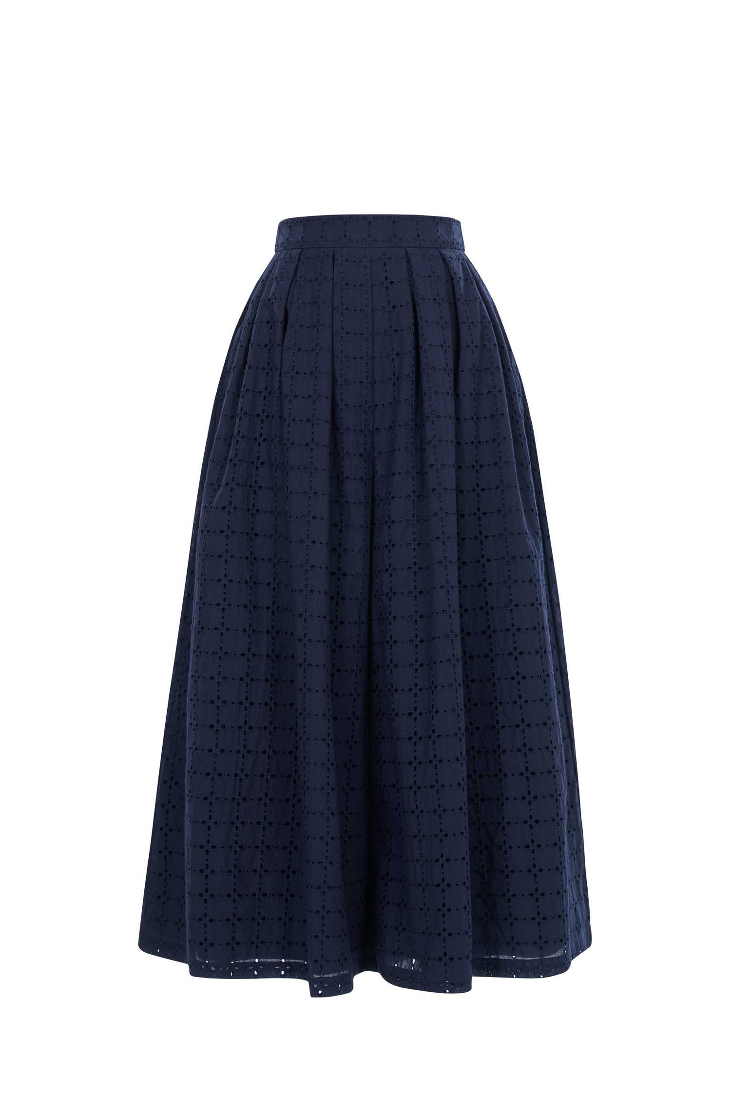 Juneau Broderie Anglaise Culottes in Navy Blue
