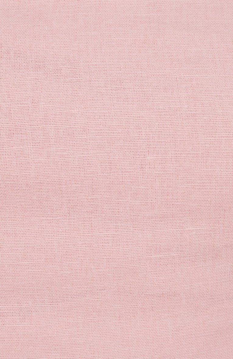 Madison Belted Puff Sleeves Broderie Anglaise Midi Dress in Powder Pink