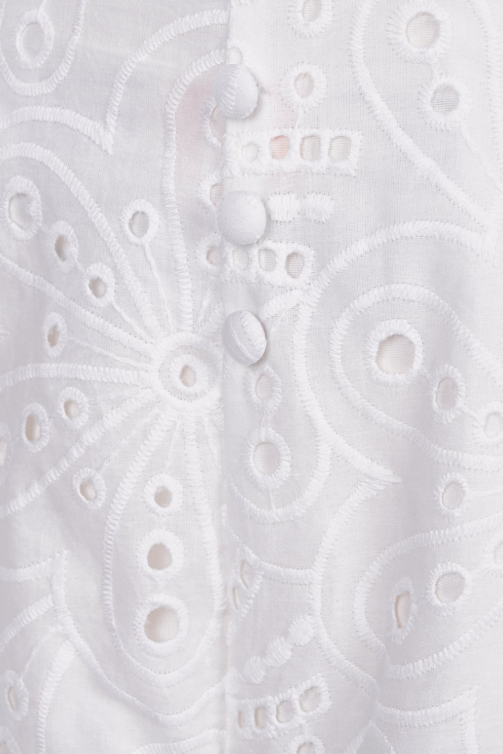 Naiara High Waist Broderie Anglaise Shorts in Iconic White