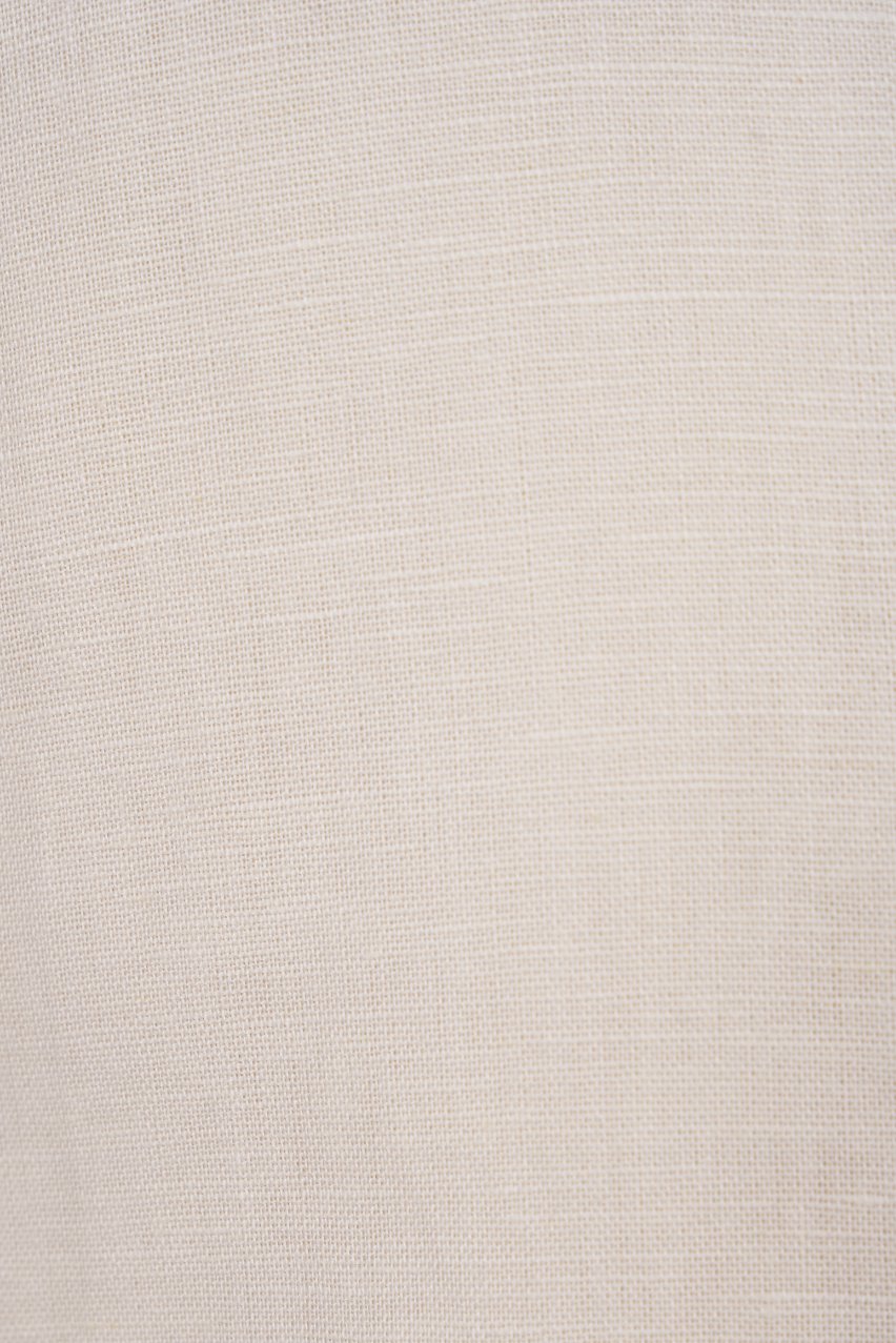 Lucerne Linen Embroidered Dungarees in Ecru