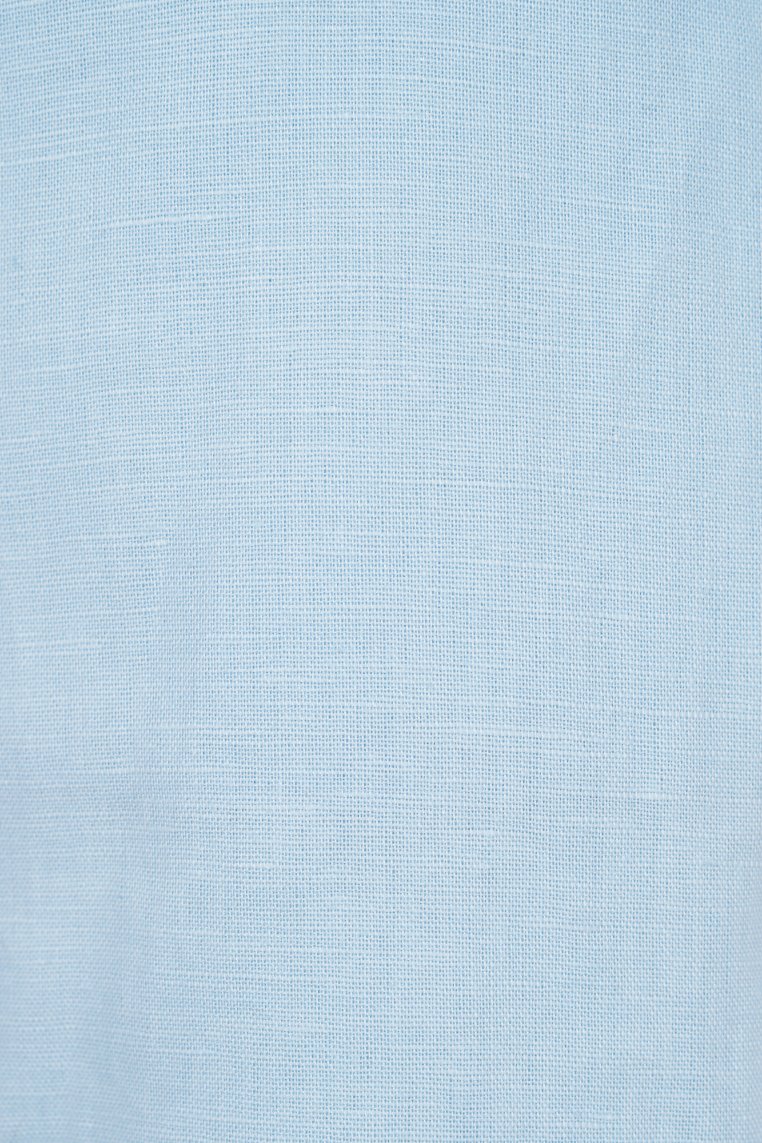 Lucerne Linen Embroidered Dungarees in Baby Blue