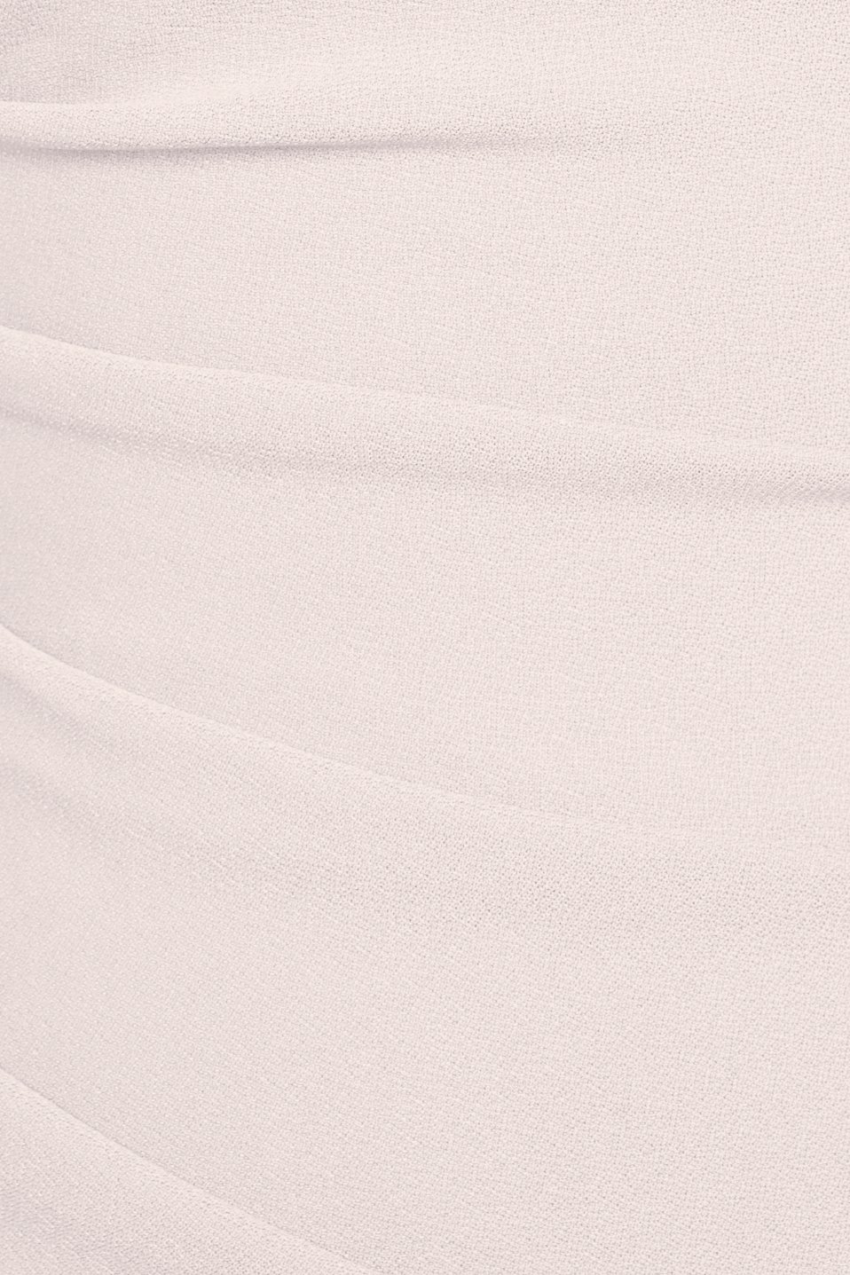 Baelin Padded Halter Ruched Midi Dress in Ivory