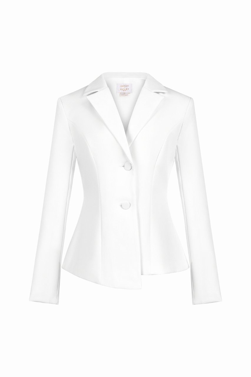 Avelle Tailored Blazer in Iconic White