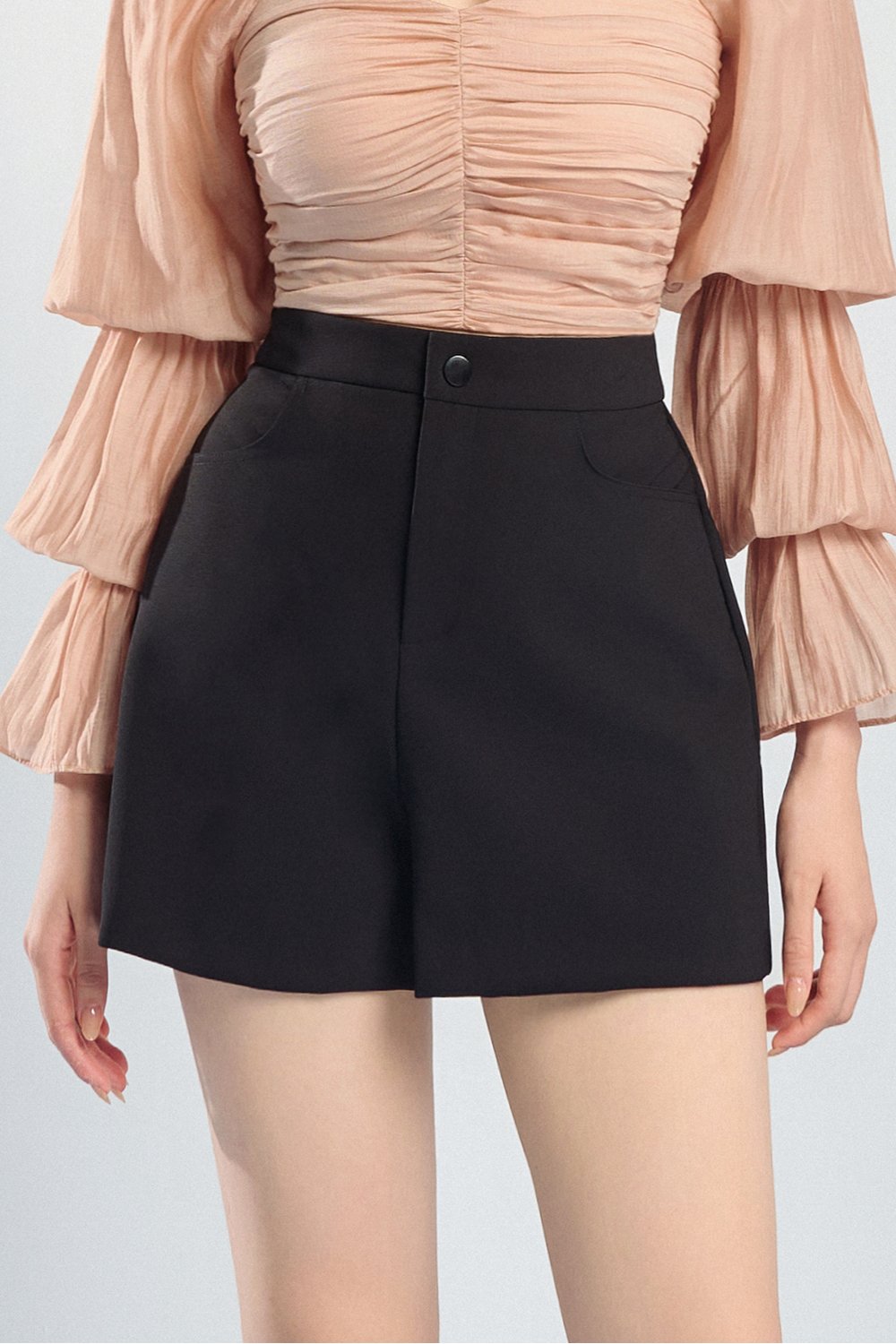 Adalynn Tailored Shorts in Classic Black