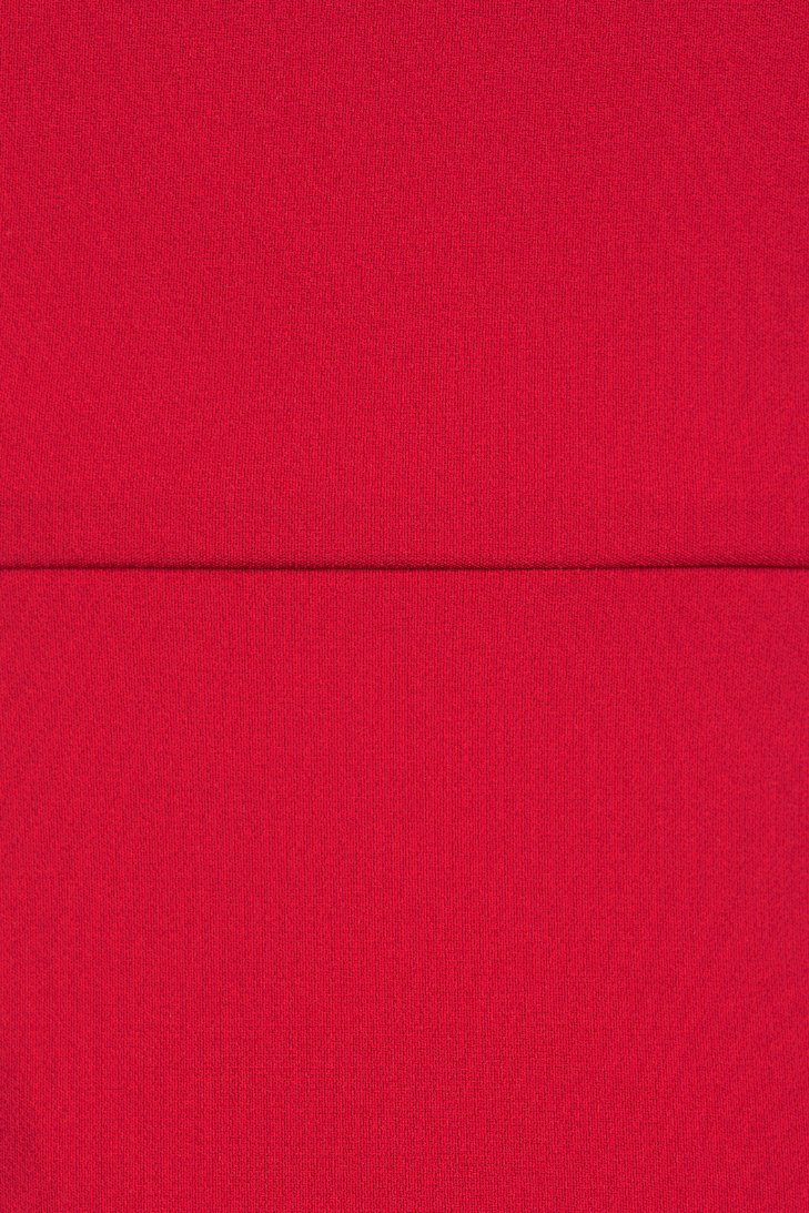 Emery Puffy Sleeves Pencil Dress in True Red