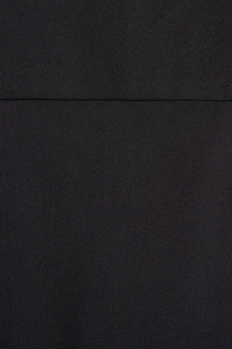 Everlee Movement Mermaid Dress with Organza Ribbon Straps in Classic Black