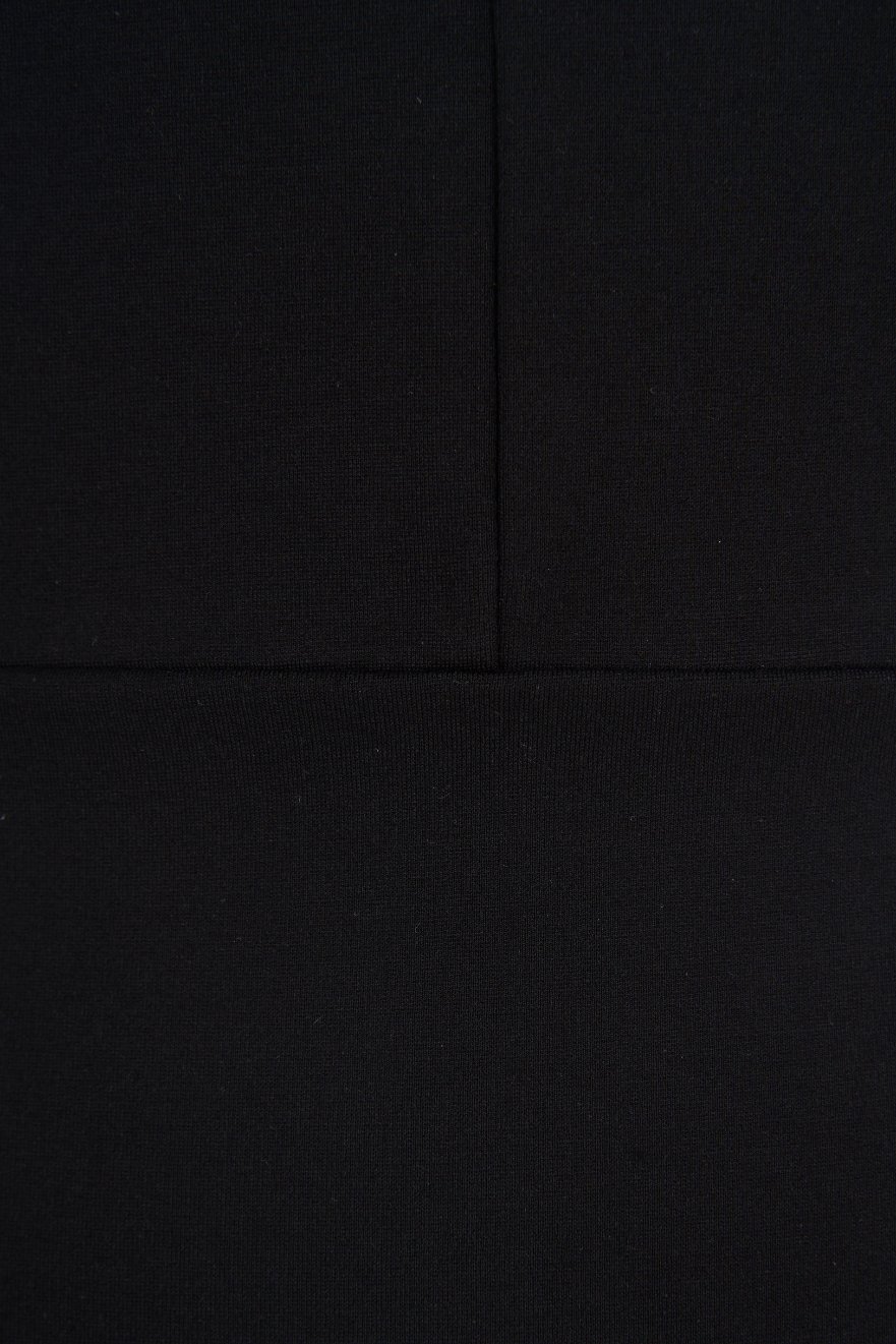 Felicity Sweetheart Organza Sleeves Pencil Dress in Classic Black