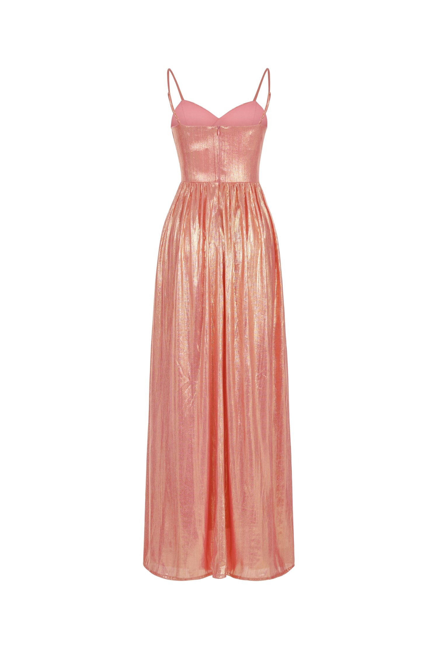 Harmony Wrap Maxi Dress in Coral Glow