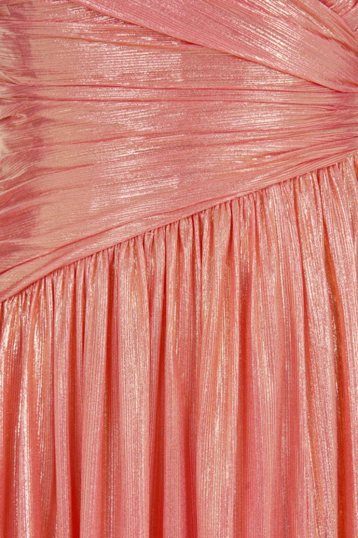 Harmony Wrap Maxi Dress in Coral Glow