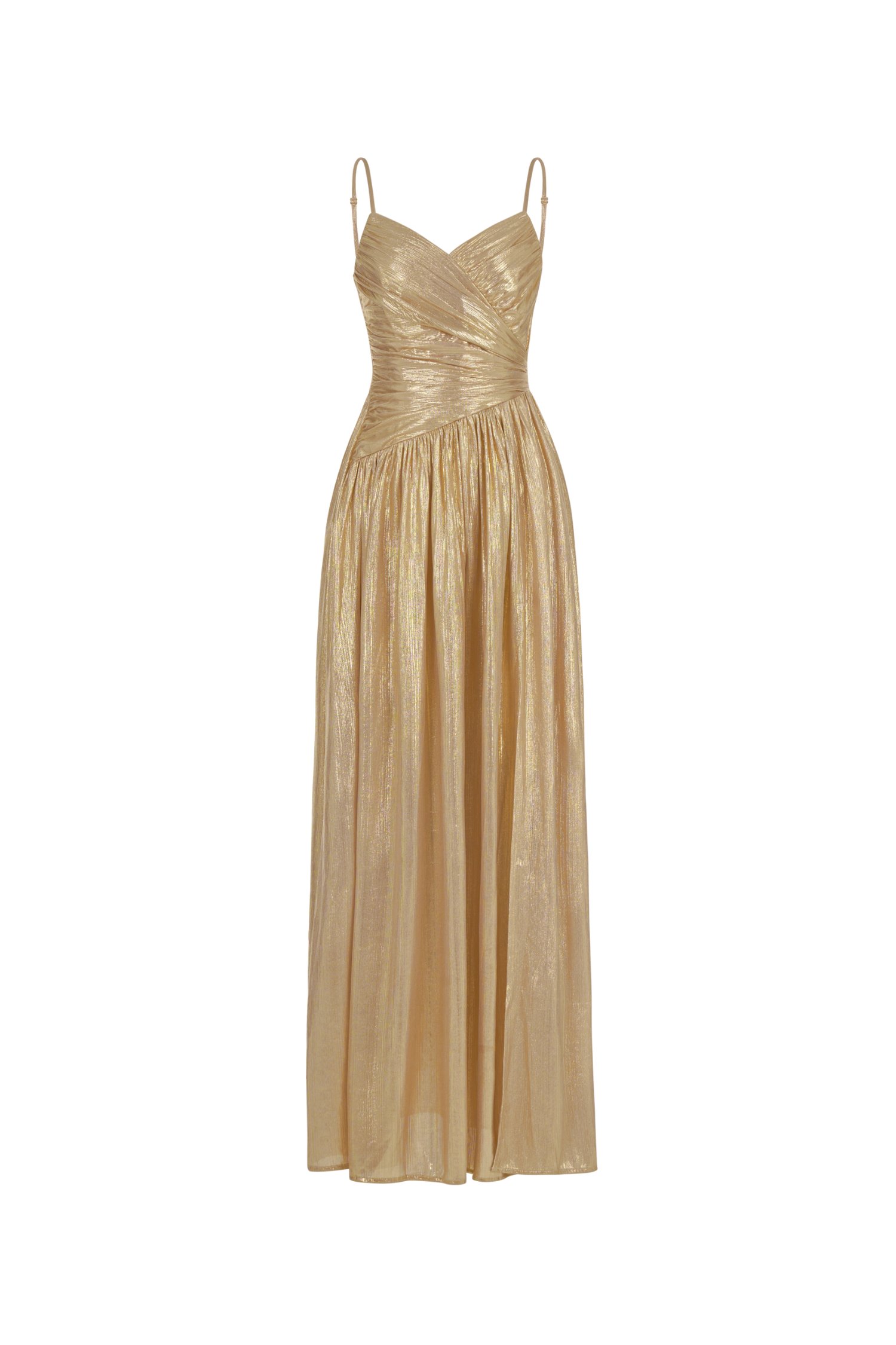 Harmony Wrap Maxi Dress in Glamour Gold