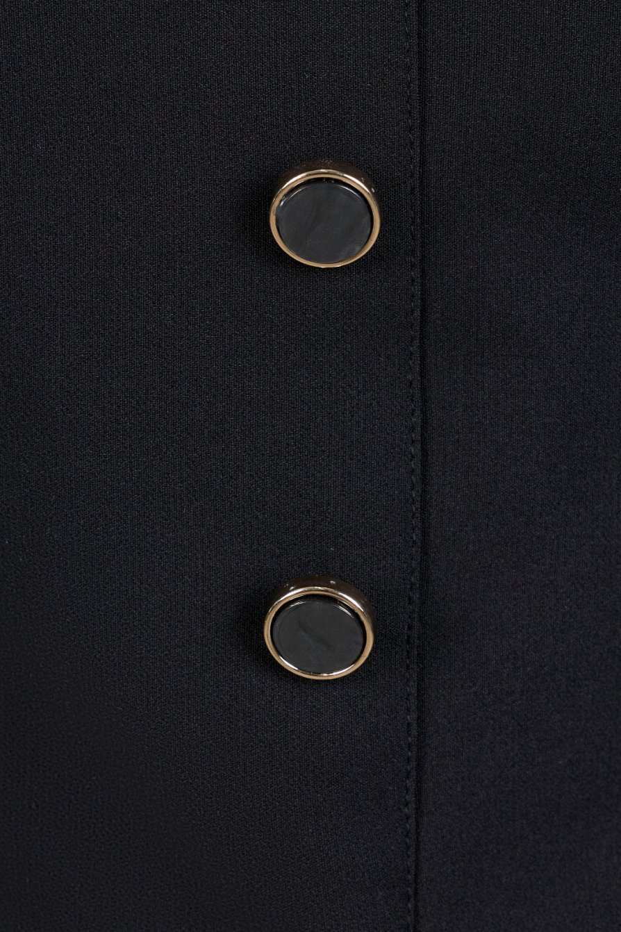 Ketra Tailored Strappy Vest Top in Classic Black