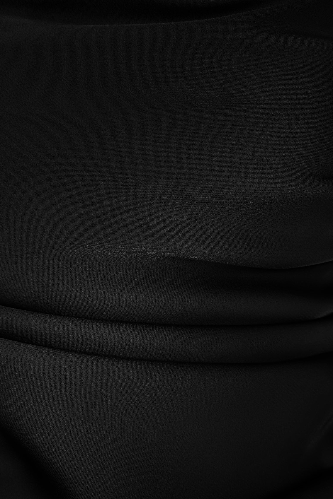 Krystelle Silky Satin Padded Maxi Dress in Classic Black