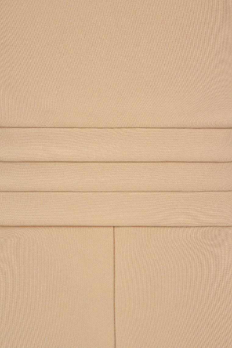 Mya Pleated Jumpsuit in Latte