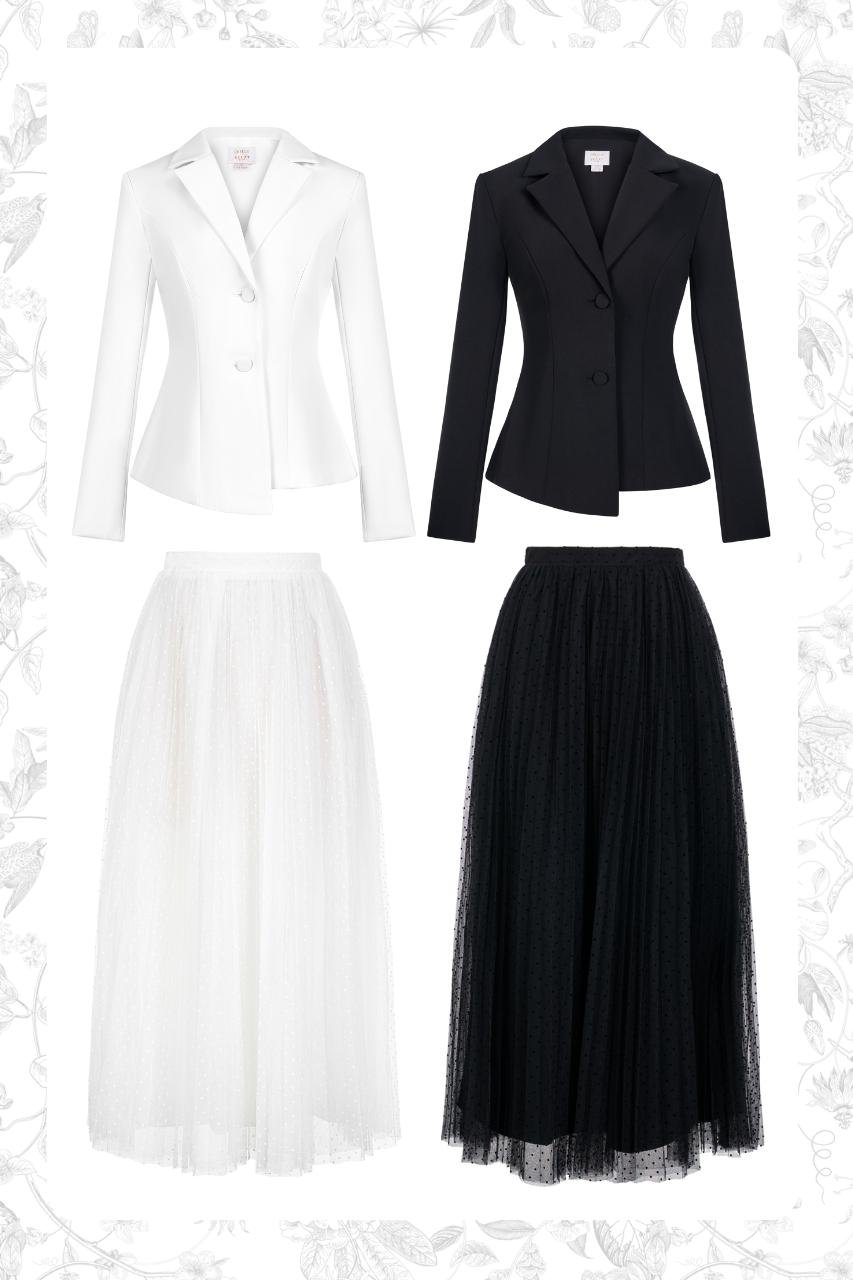 Avelle Blazer and Averie Skirt Set