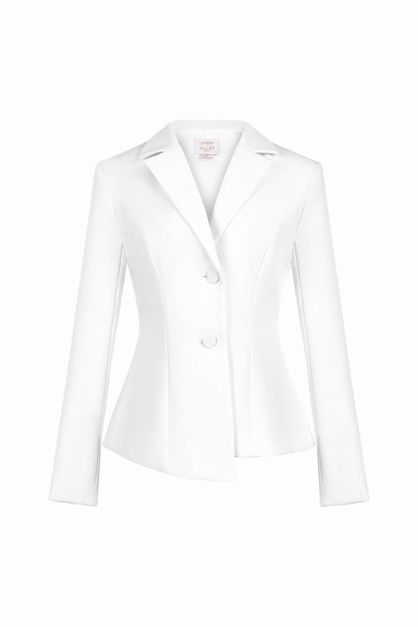 Avelle Tailored Blazer in Iconic White