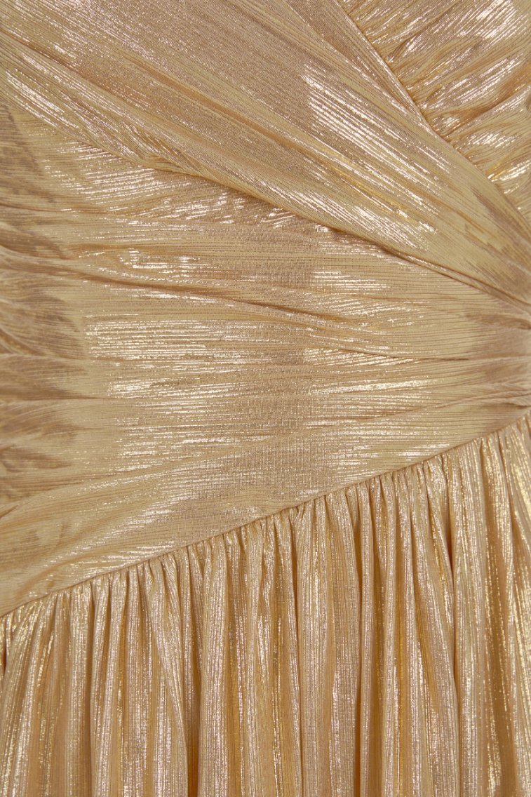 Harmony Wrap Maxi Dress in Glamour Gold | Chello