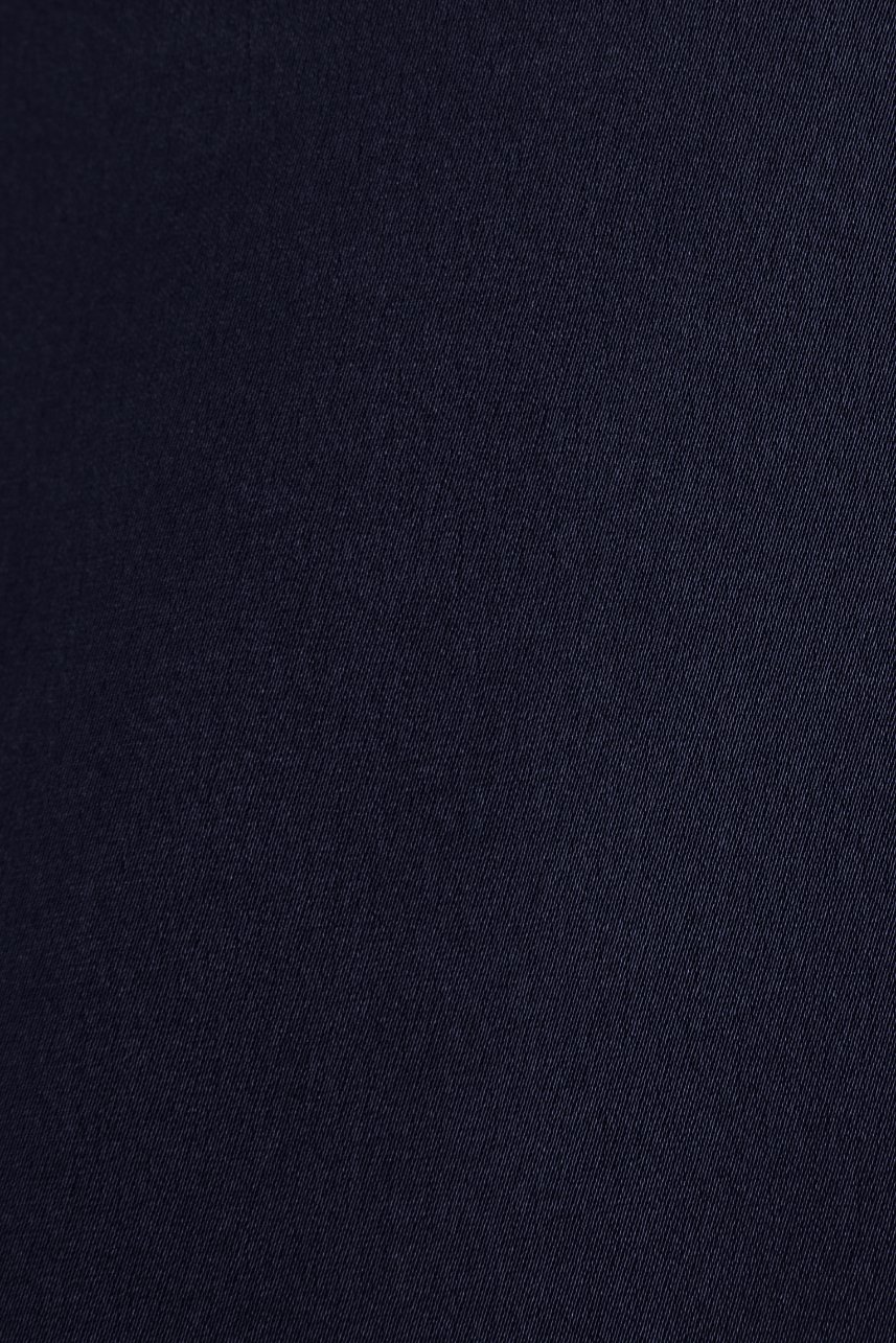 Cassidy Silky Satin Ribbon Strap Maxi Dress in Navy Blue