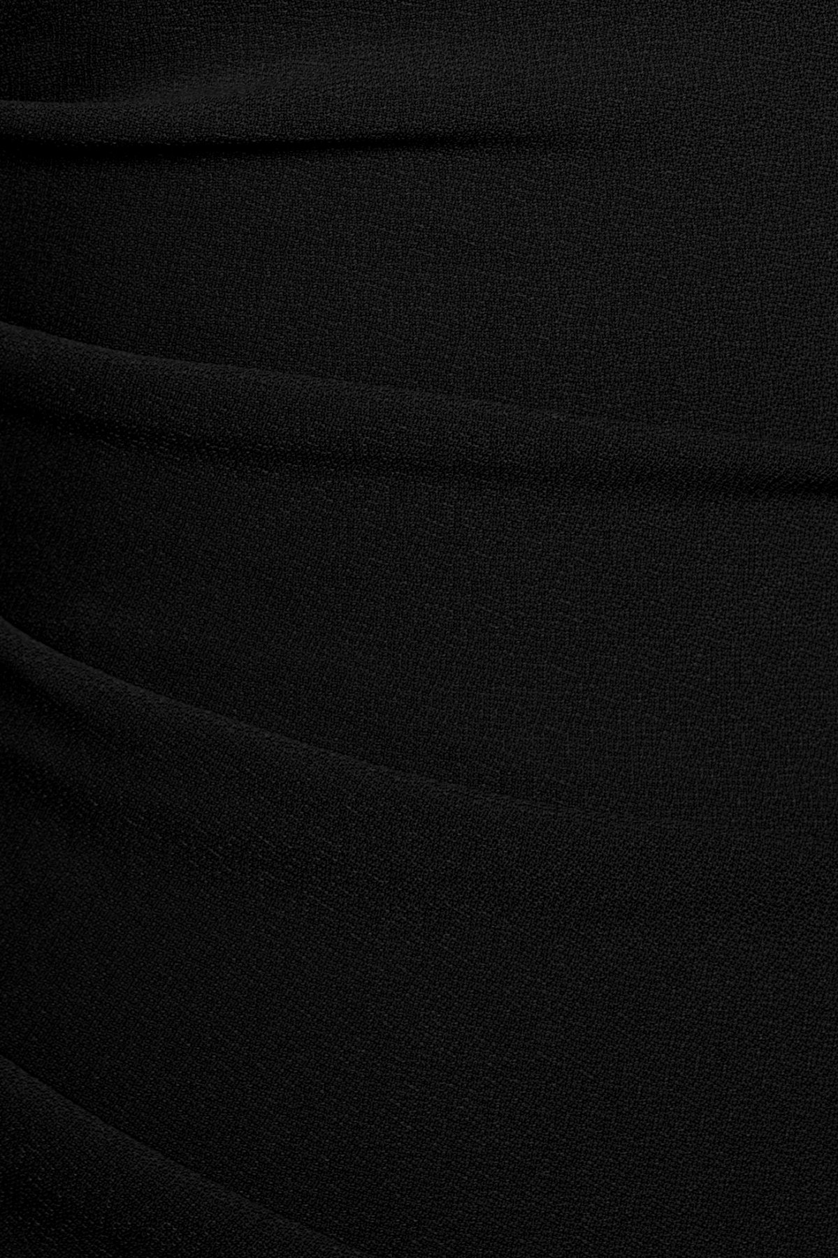 Ellery Padded Twist Back Ruched Dress in Classic Black