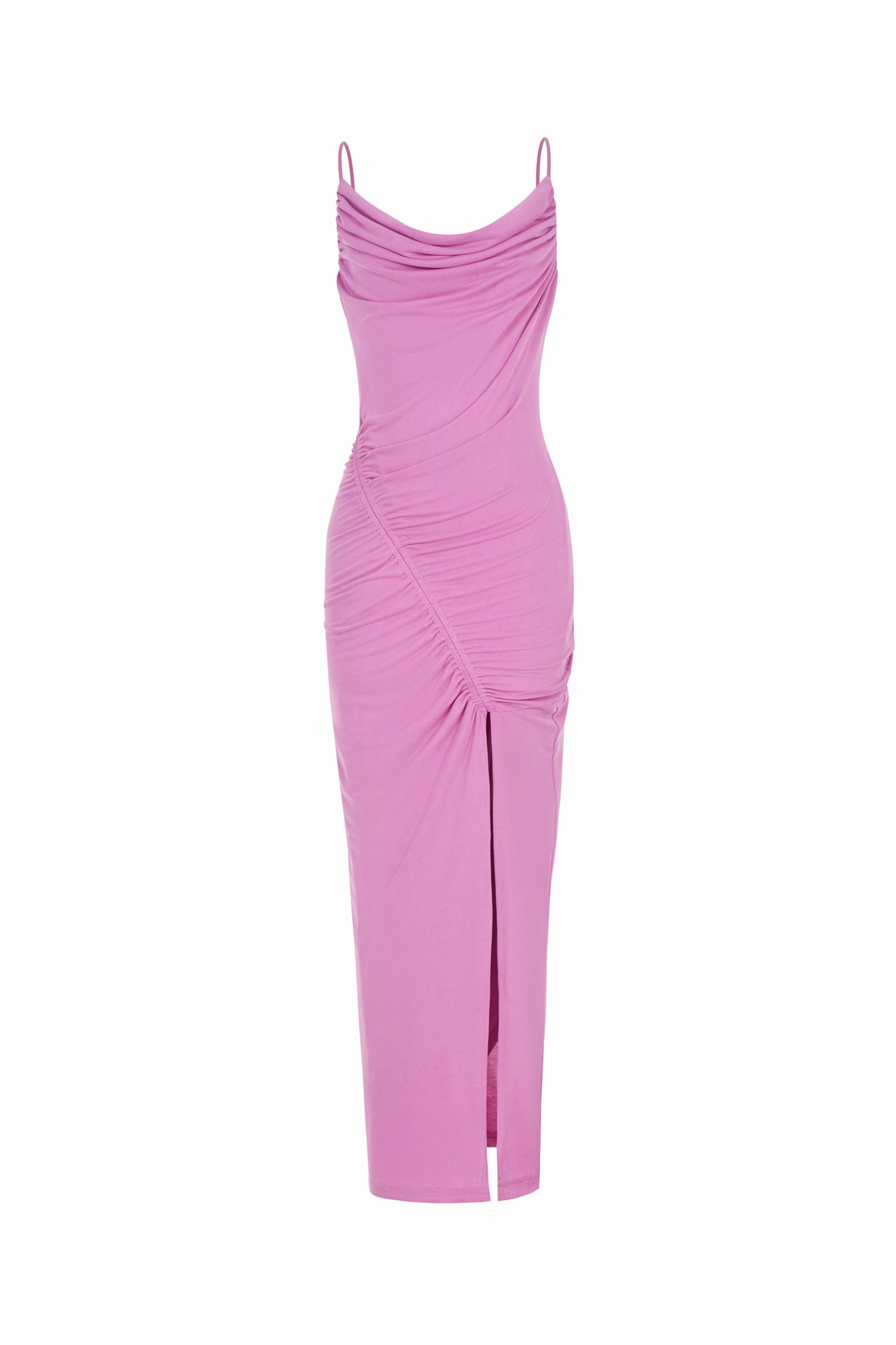 Meryl Drape Maxi Dress in Orchid