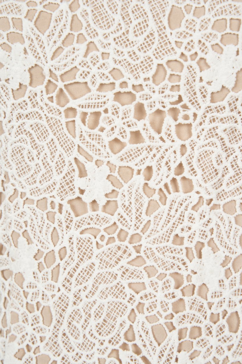 Adley Rose Crochet Top in Iconic White