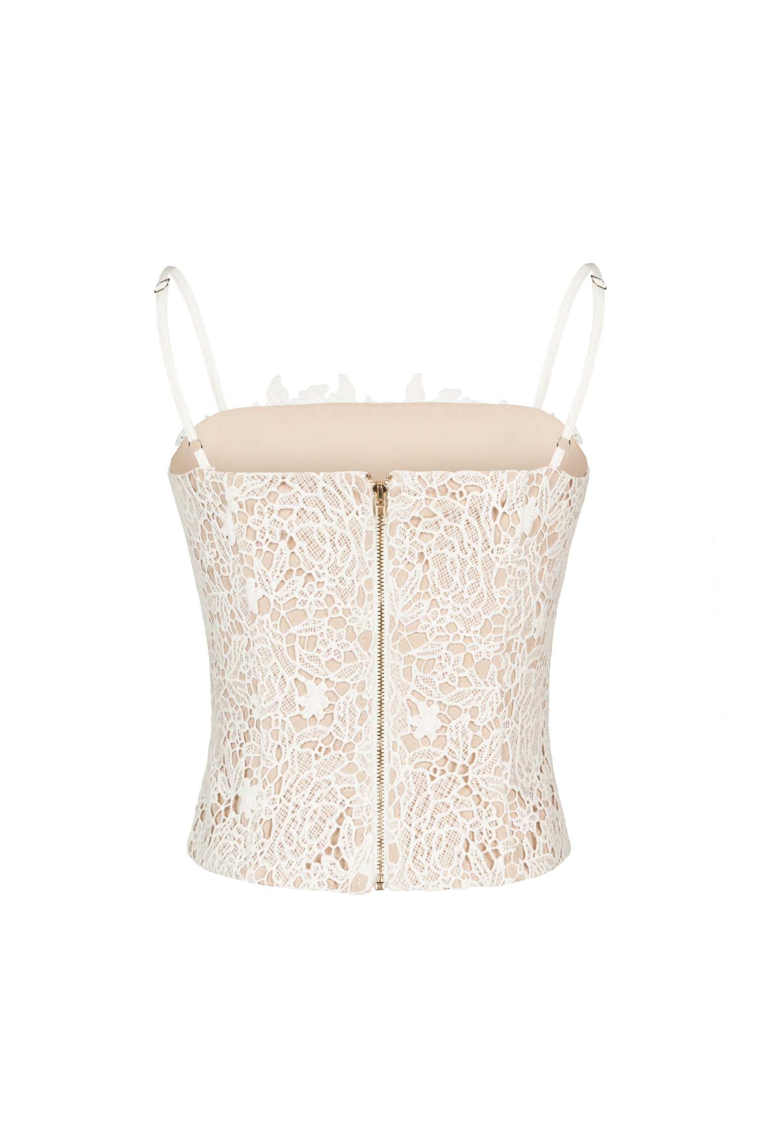 Adley Rose Crochet Top in Iconic White