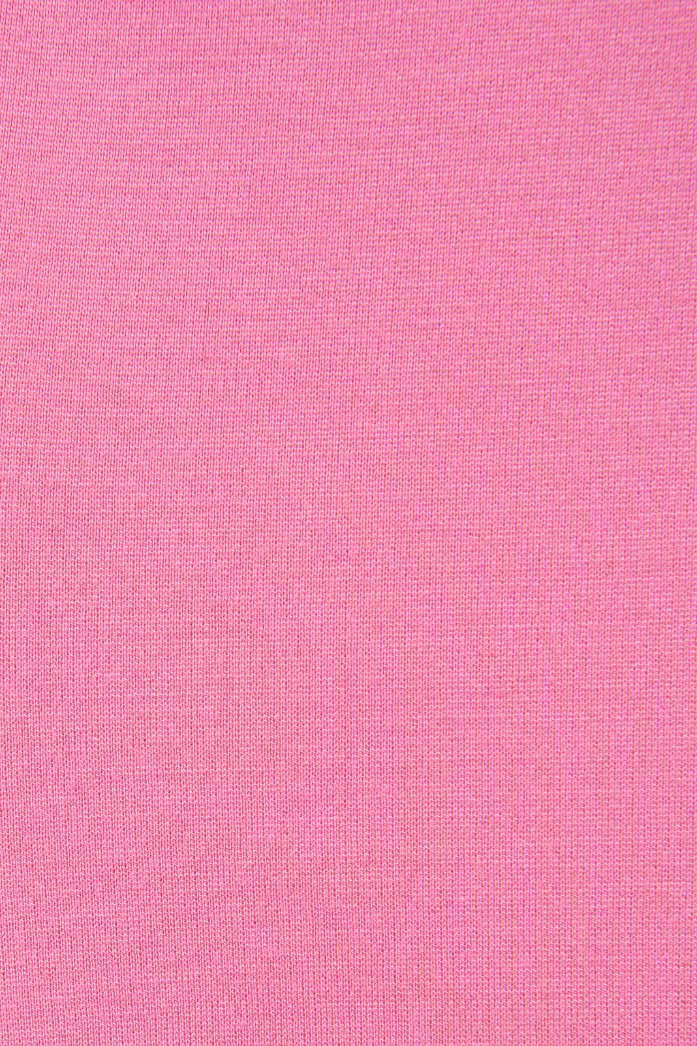 Arrietty Lace Puff Sleeves Ponte Pencil Dress in Taffy Pink