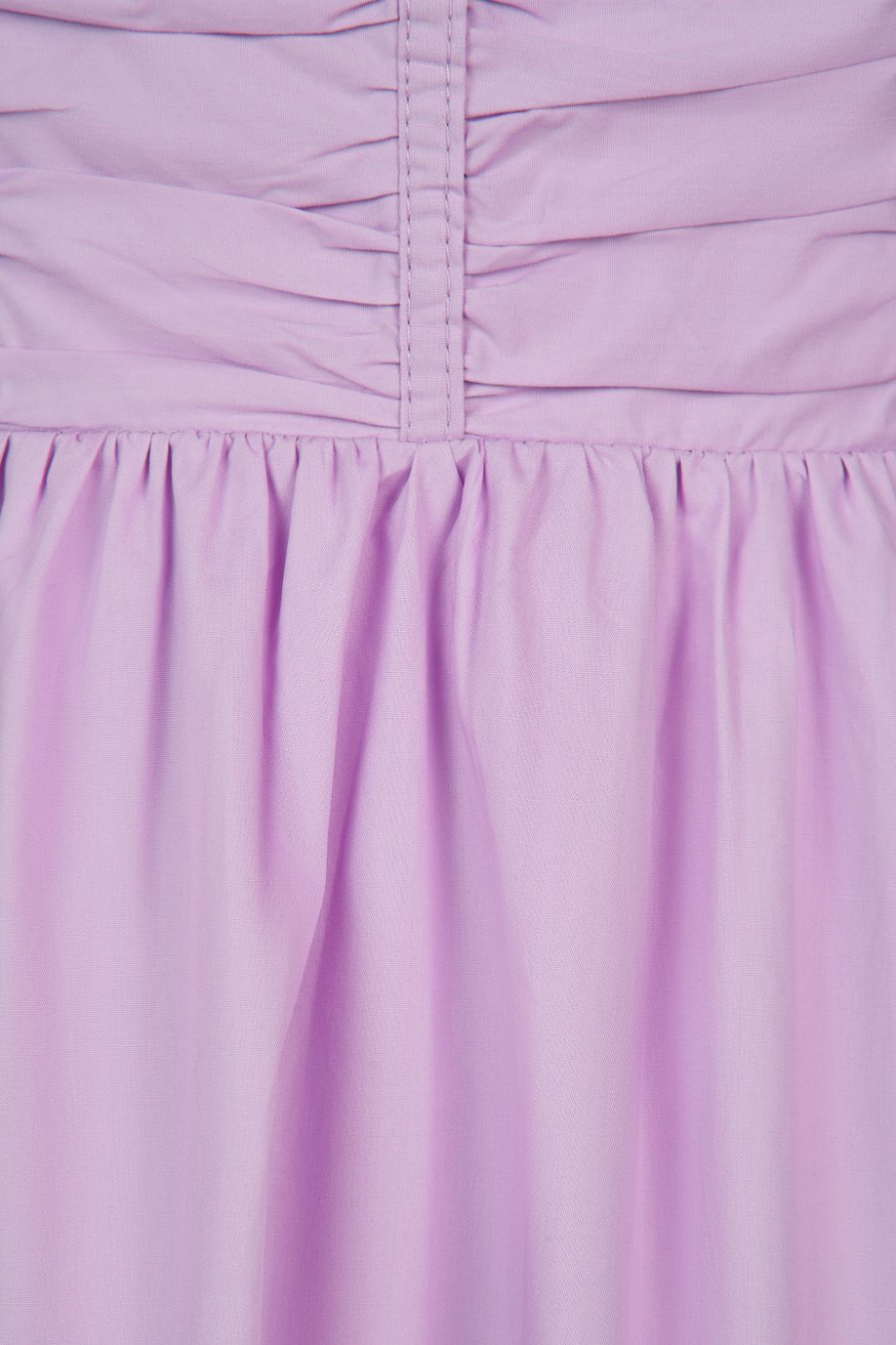 Daphne Ruched Puff Mini Dress in Light Violet