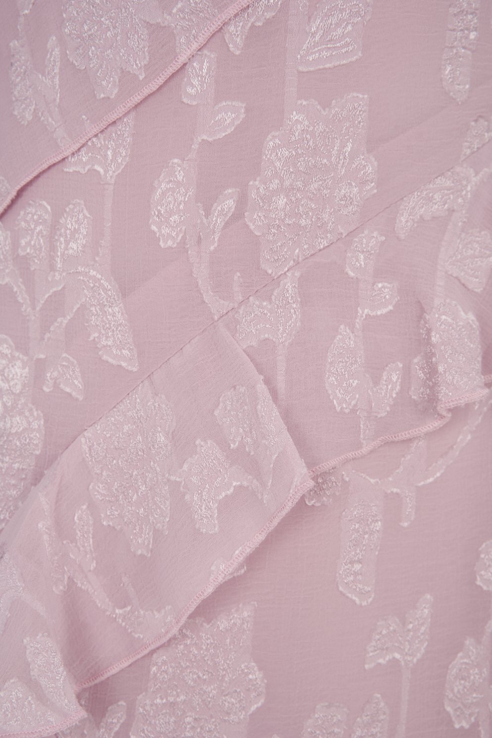 Dovie Frill Slip Midi Dress in Dusty Rose