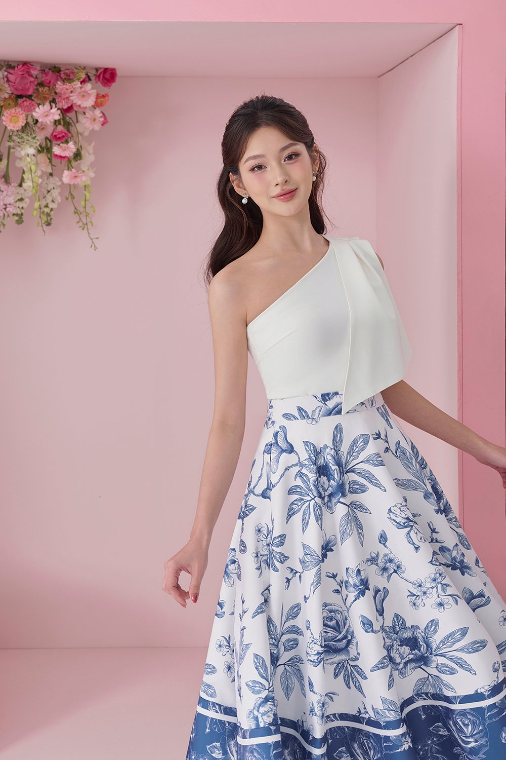 Enid Toga Top in Iconic White