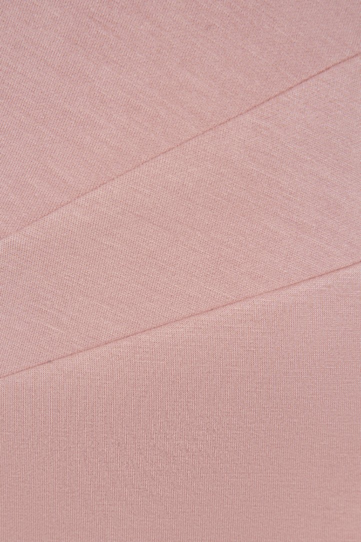 Leona Asymmetric Origami Midi Skirt in Nude Rose