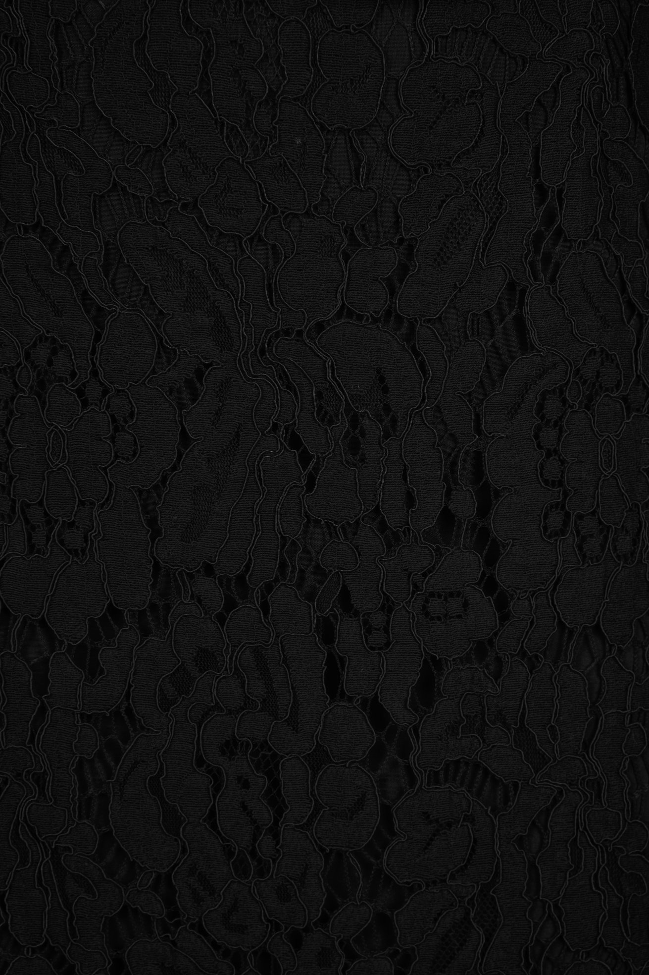 Lovella Twisted Bow Lace Pencil Dress in Classic Black