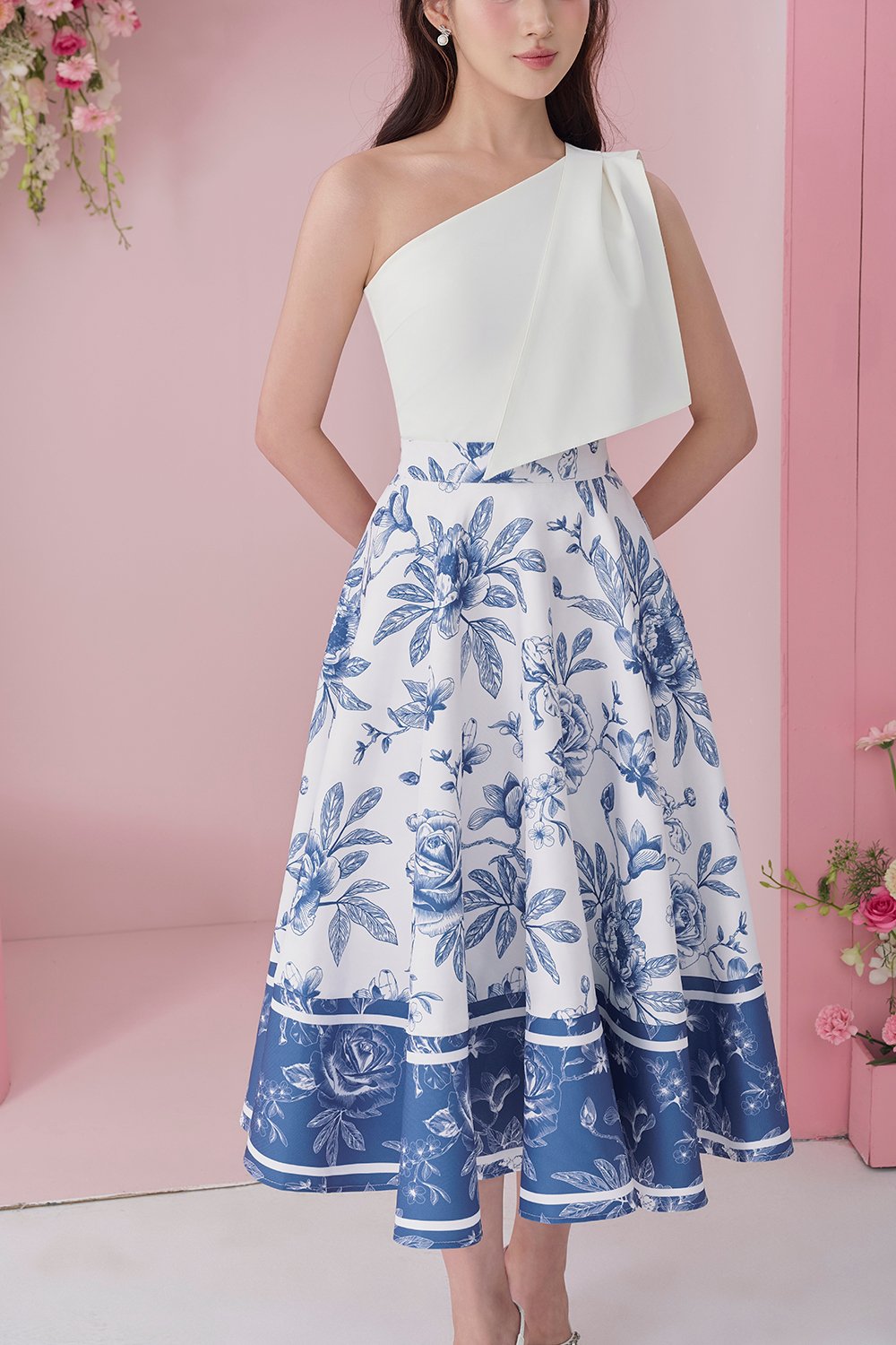 Enid Toga Top and Quinn Midi Skirt Set