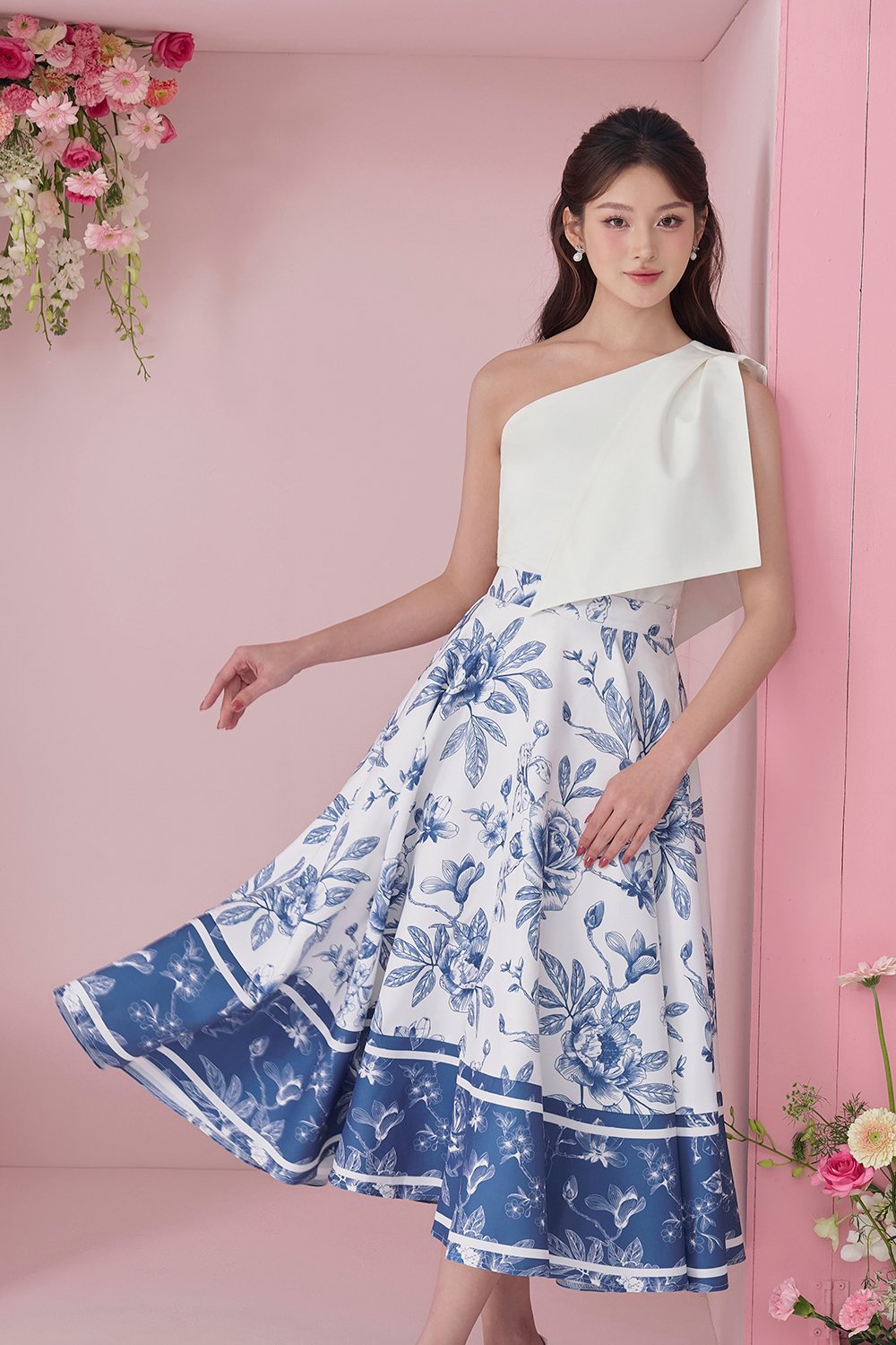 Enid Toga Top and Quinn Midi Skirt Set