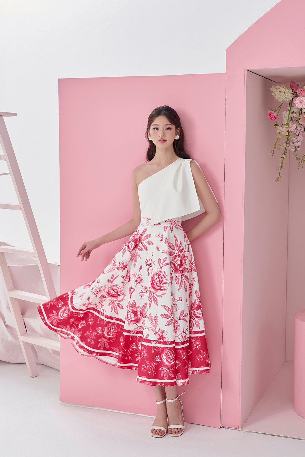 Enid Toga Top and Quinn Midi Skirt Set