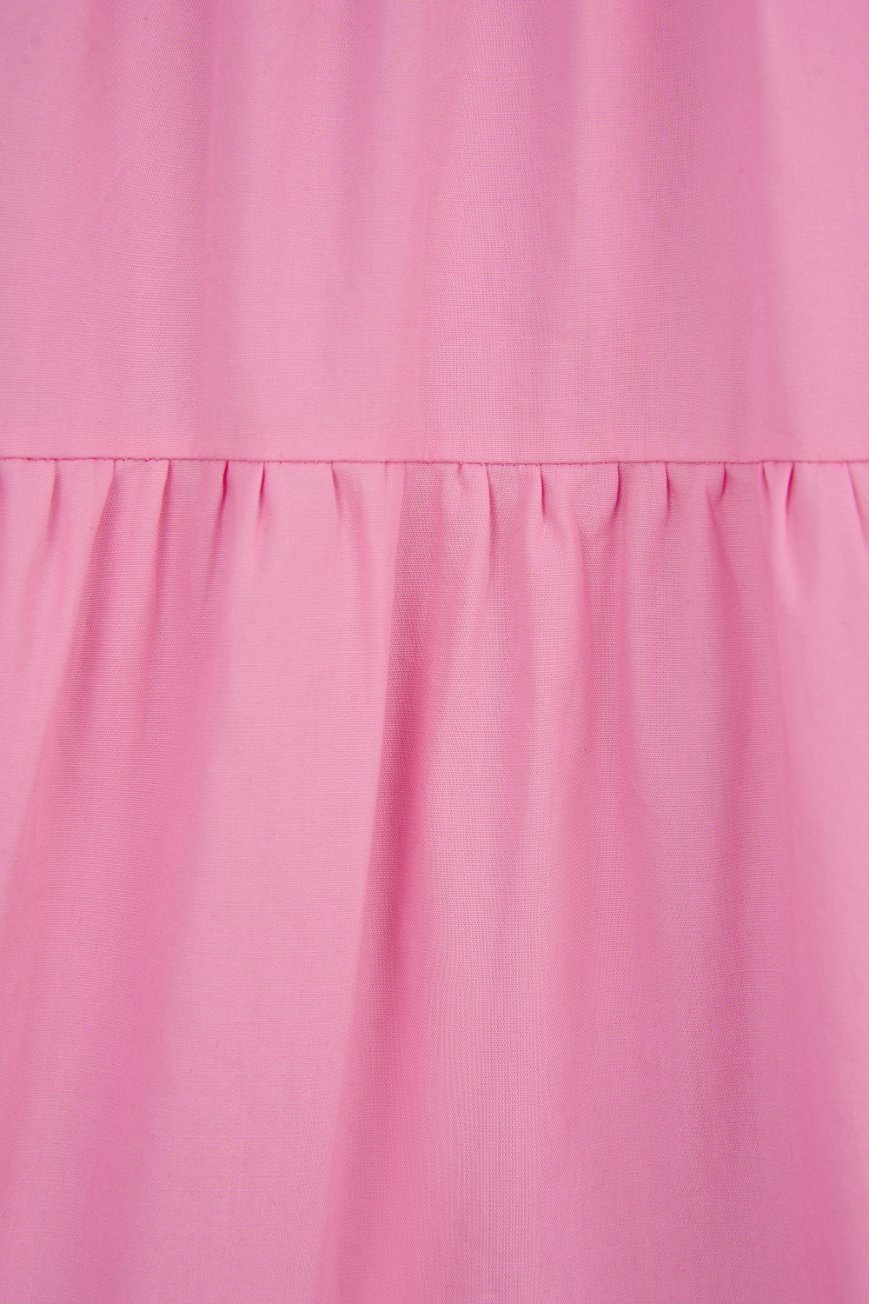 Xenia Pleated Cut-Out Maxi Dress in Taffy Pink