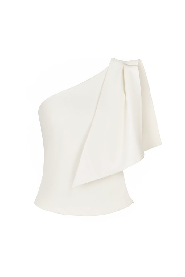 Enid Toga Top in Iconic White