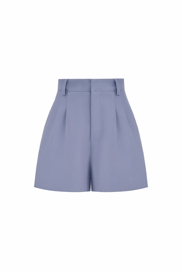 Harlyn A-line Shorts in Cadet Blue