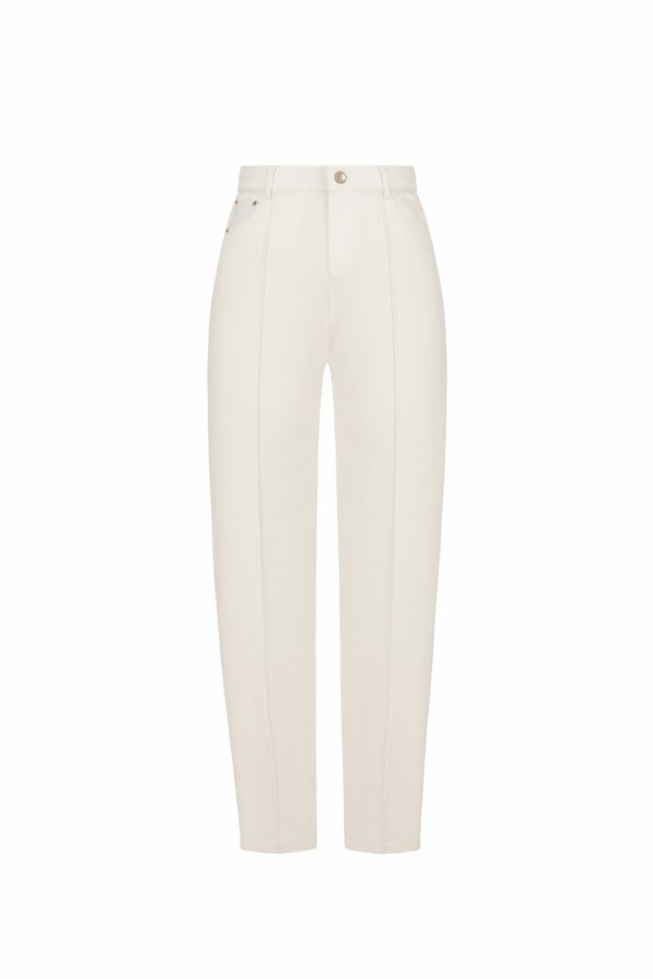 Selby Tapered High Waist Jeans in Iconic White