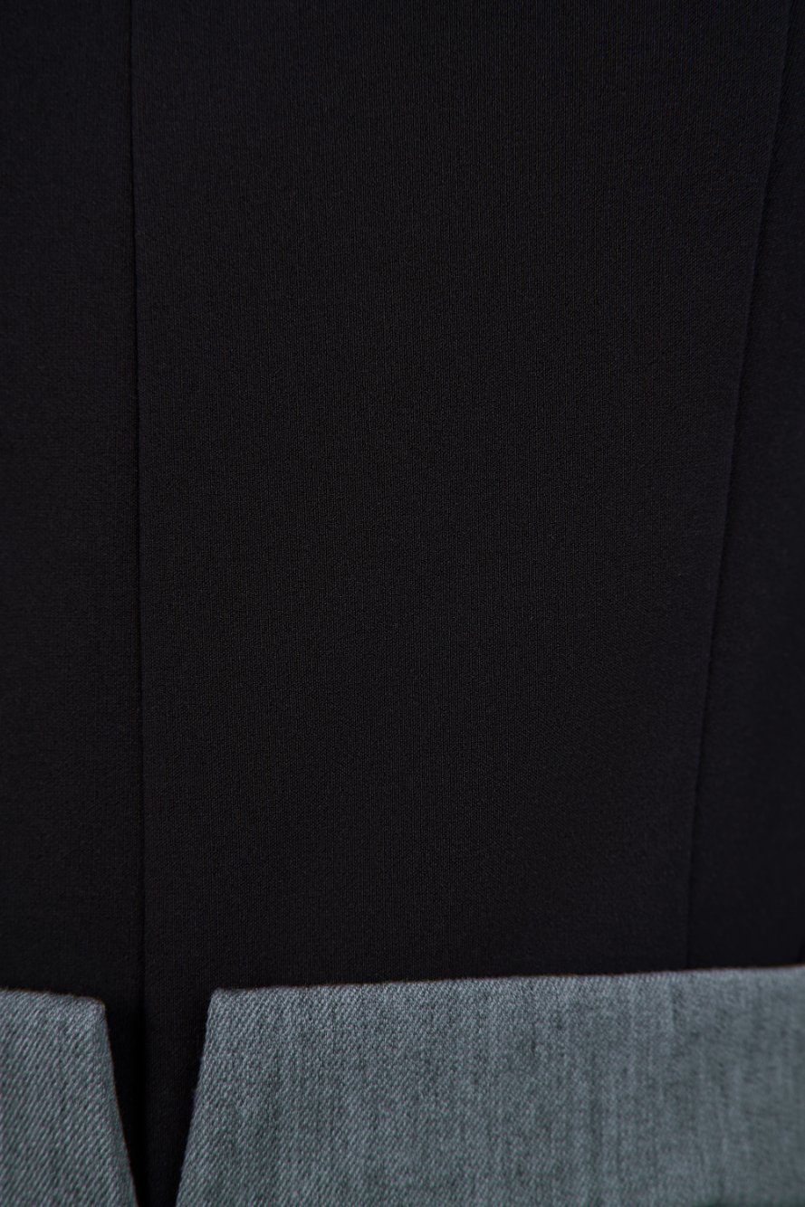 Althea Tapered Tailored Jumpsuit In Classic Black/Grey