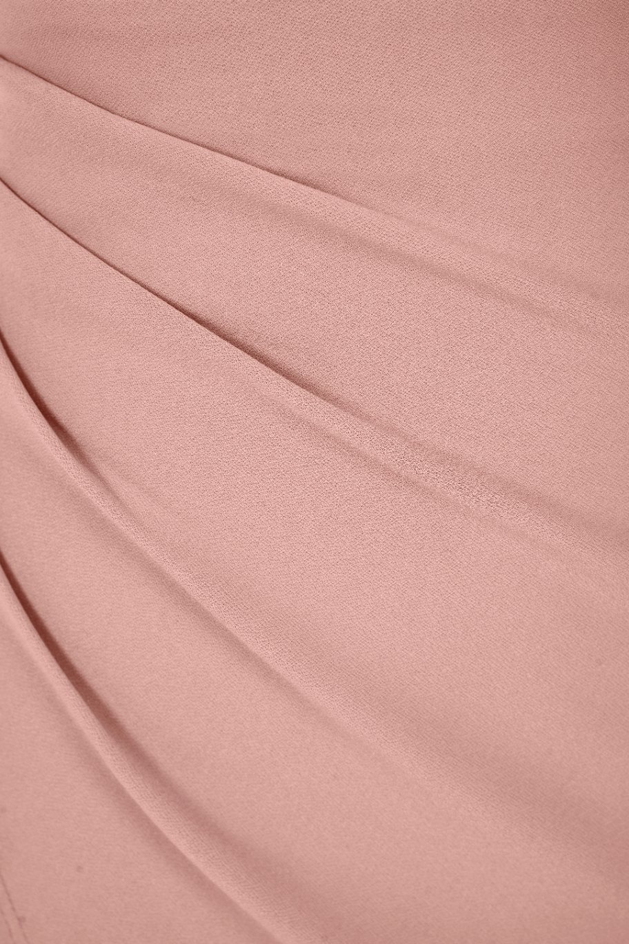 Arianna Side Ruches Wrap Pencil Skirt in Dusty Rose