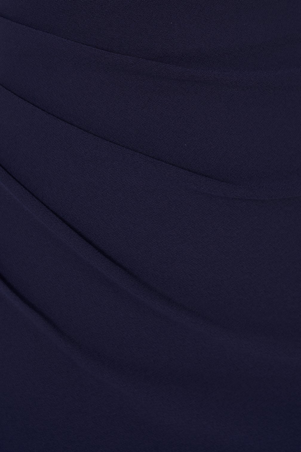 Arianna Side Ruches Wrap Pencil Skirt in Midnight Blue