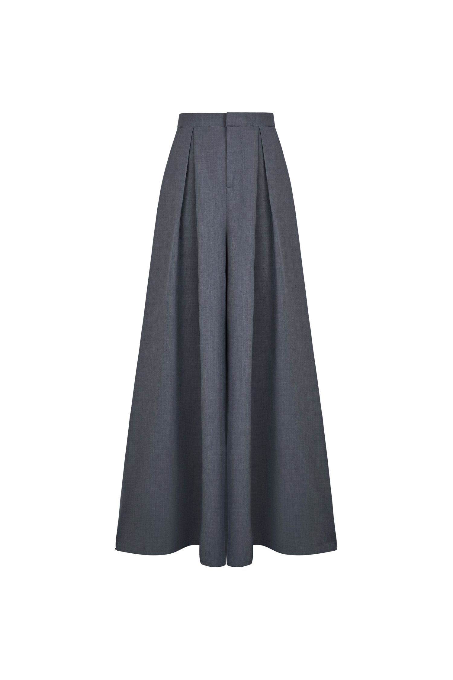 Audra Tailored Palazzo Pants In Asher Grey